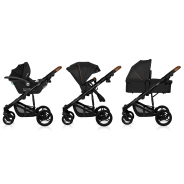 Lionelo Mari Tour 3in1 Black Onyx — Kombikinderwagen