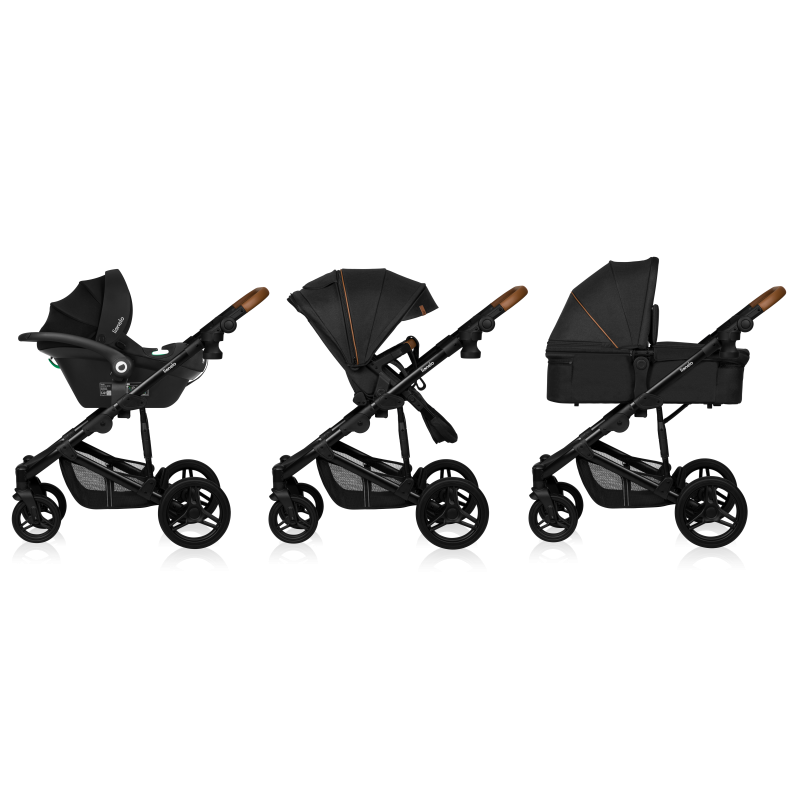 Lionelo Mari Tour 3in1 Black Onyx — Kombikinderwagen