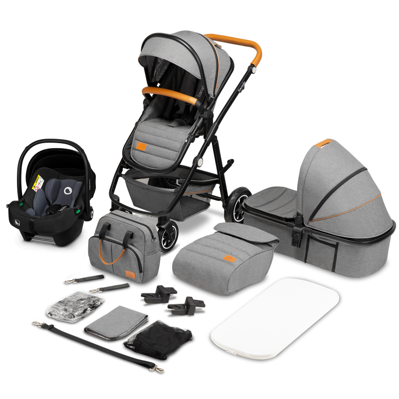 Lionelo Amber 3in1 Grey Stone — Kombikinderwagen