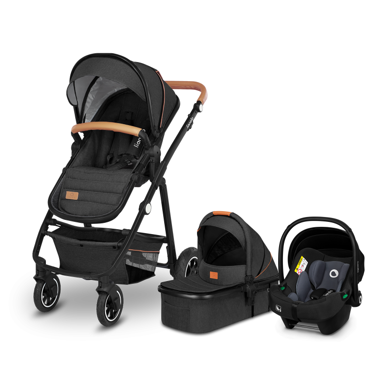 Lionelo Amber 3in1 Grey Graphite — Kombikinderwagen
