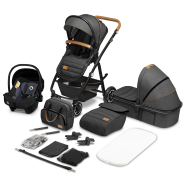 Lionelo Amber 3in1 Grey Graphite — Kombikinderwagen