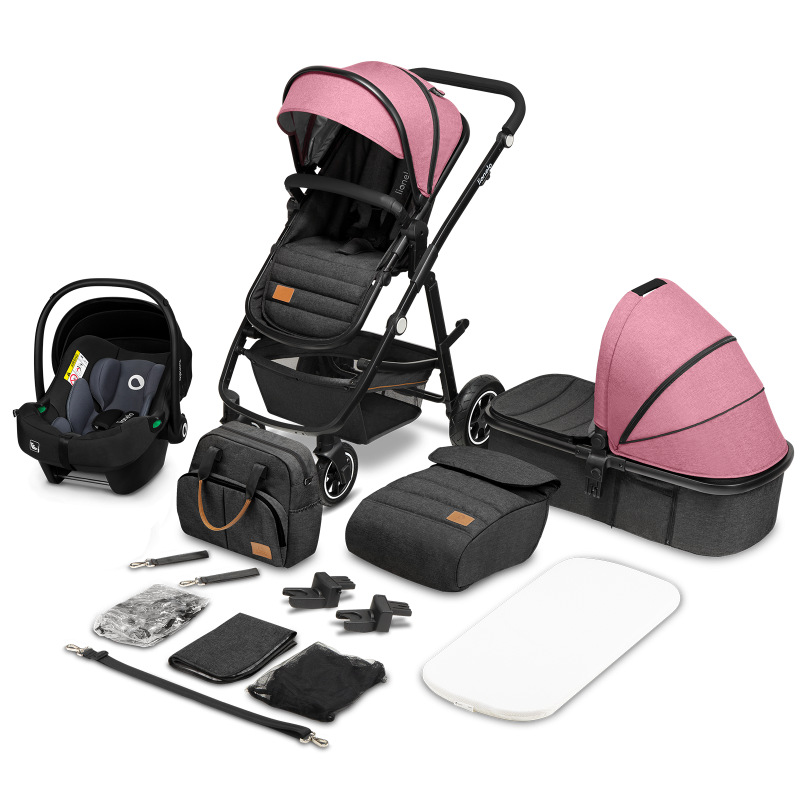 Lionelo Amber 3in1 Pink Rose — Kombikinderwagen