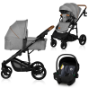 Lionelo Mari Tour 3in1 Grey Stone — Kombikinderwagen