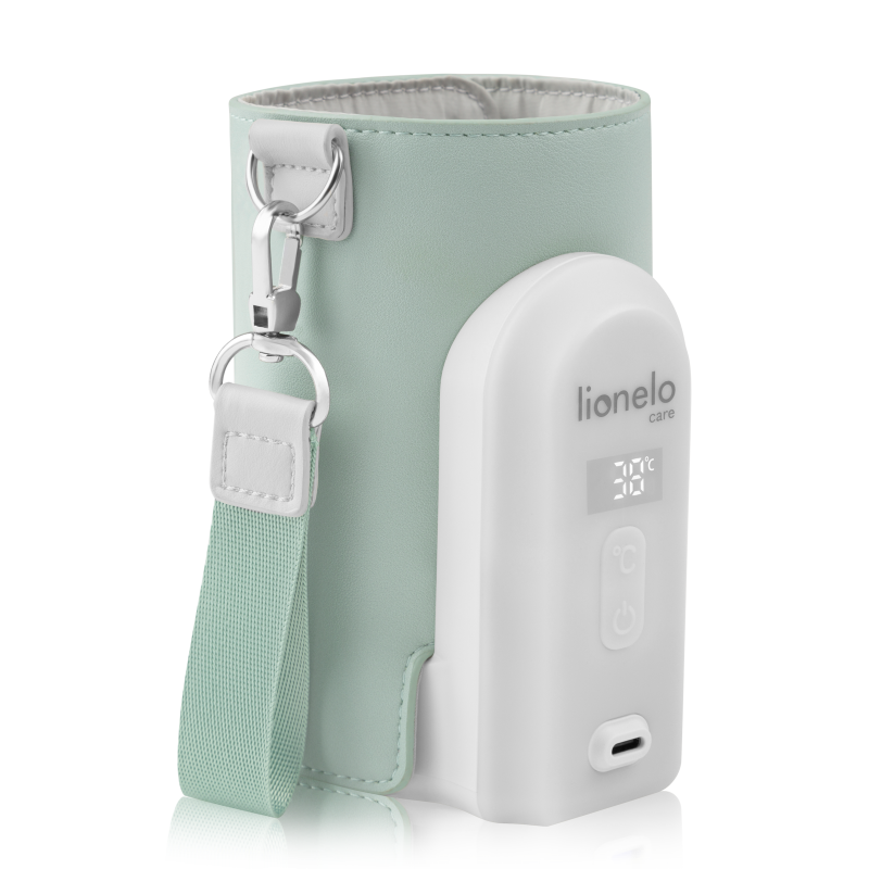 Lionelo Thermup Go Evo Green Sage — Tragbarer Flaschenwärmer