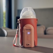 Lionelo Thermup Go Evo Coral Pink — Tragbarer Flaschenwärmer