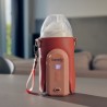 Lionelo Thermup Go Evo Coral Pink — Tragbarer Flaschenwärmer
