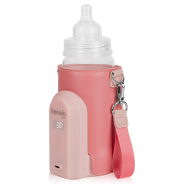 Lionelo Thermup Go Evo Coral Pink — Tragbarer Flaschenwärmer