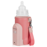 Lionelo Thermup Go Evo Coral Pink — Tragbarer Flaschenwärmer