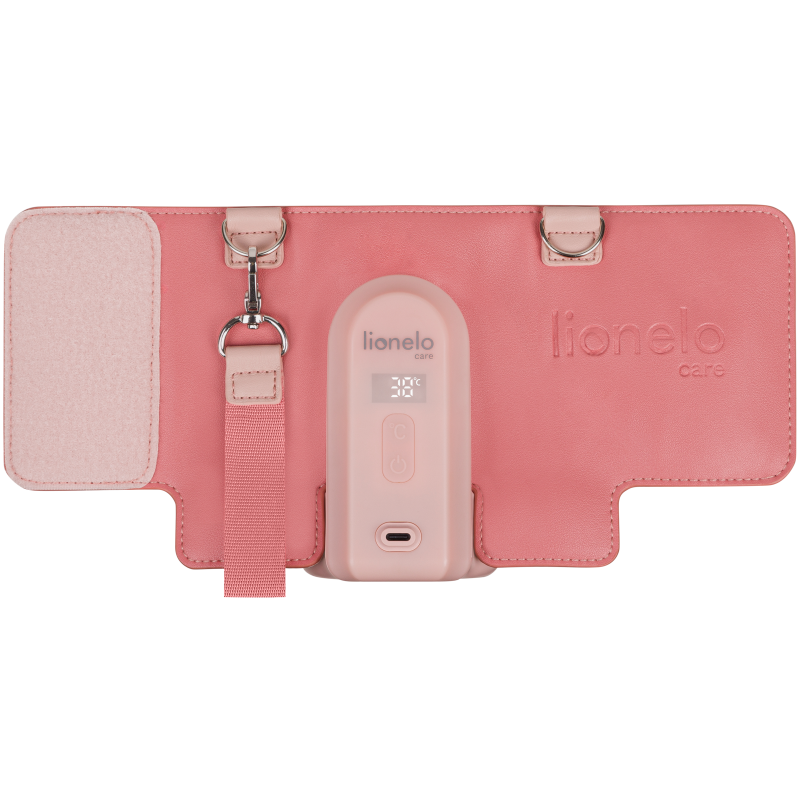 Lionelo Thermup Go Evo Coral Pink — Tragbarer Flaschenwärmer