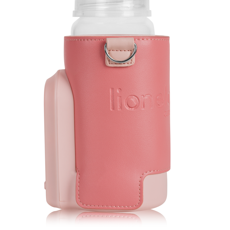 Lionelo Thermup Go Evo Coral Pink — Tragbarer Flaschenwärmer