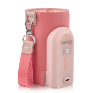 Lionelo Thermup Go Evo Coral Pink — Tragbarer Flaschenwärmer