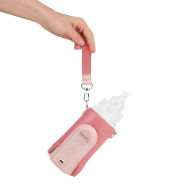 Lionelo Thermup Go Evo Coral Pink — Tragbarer Flaschenwärmer