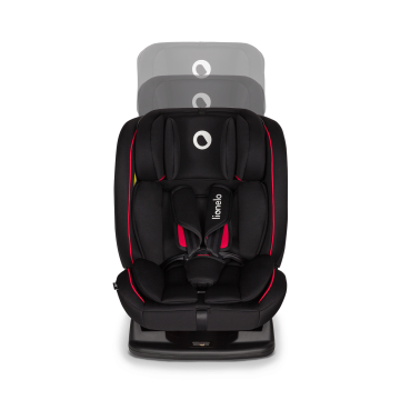 Lionelo Aart Black Carbon Red — fotelik samochodowy 0—36 kg