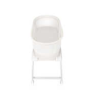Lionelo Coral White — Kinderbett-Wiege mit Waagefunktion