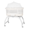 Lionelo Coral White — Kinderbett-Wiege mit Waagefunktion