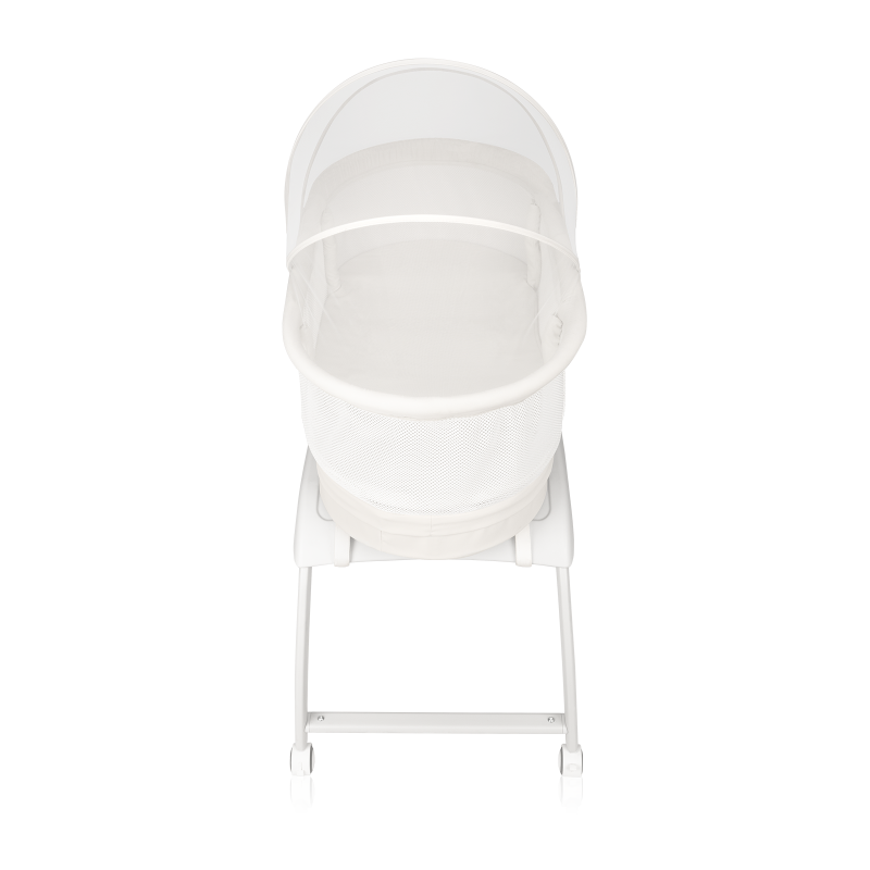 Lionelo Coral White — Kinderbett-Wiege mit Waagefunktion