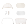 Lionelo Coral White — Kinderbett-Wiege mit Waagefunktion