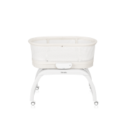 Lionelo Coral White — Kinderbett-Wiege mit Waagefunktion
