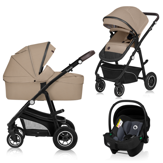 Lionelo Bianka 3in1 Beige Sand — Kombikinderwagen