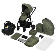 Lionelo Amber Plus 3-in-1 Green Forest — Kombikinderwagen