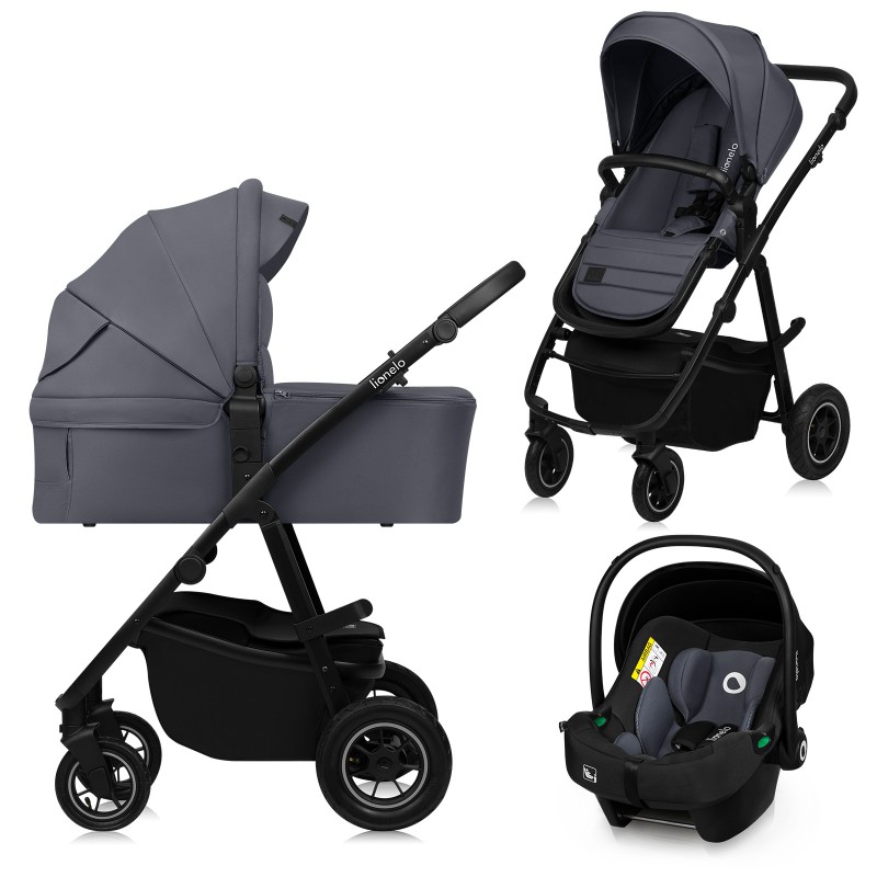 Lionelo Amber Plus 3-in-1 Grey Graphite — Kombikinderwagen