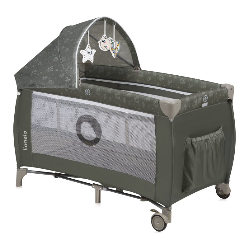 Lionelo Sven Plus Beige Olive — Bettchen 2in1