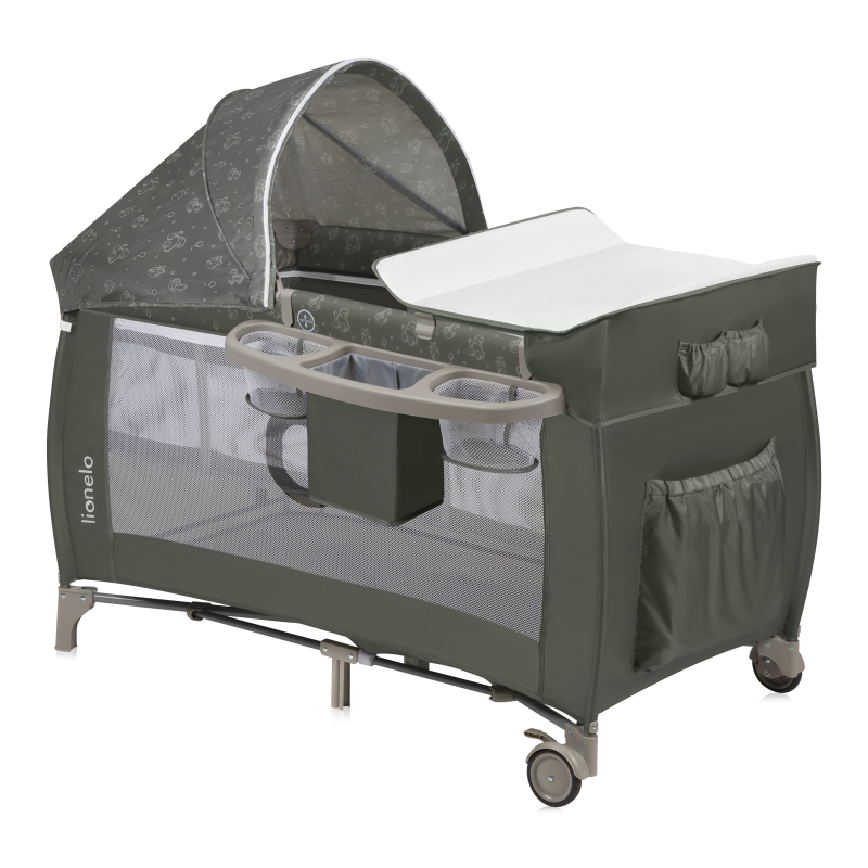 Lionelo Sven Plus Beige Olive — Bettchen 2in1