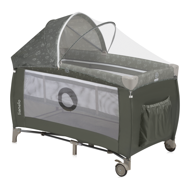 Lionelo Sven Plus Beige Olive — Bettchen 2in1