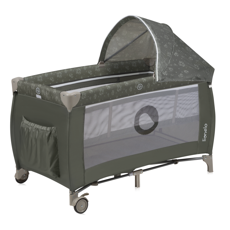Lionelo Sven Plus Beige Olive — Bettchen 2in1