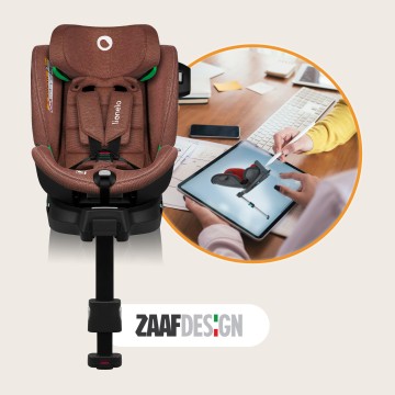lionelo ​​Harmony i-Size Red Brick Bamboo — Kindersitz