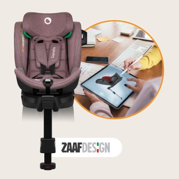 lionelo ​​Harmony i-Size Pink Mauve Bamboo — Kindersitz