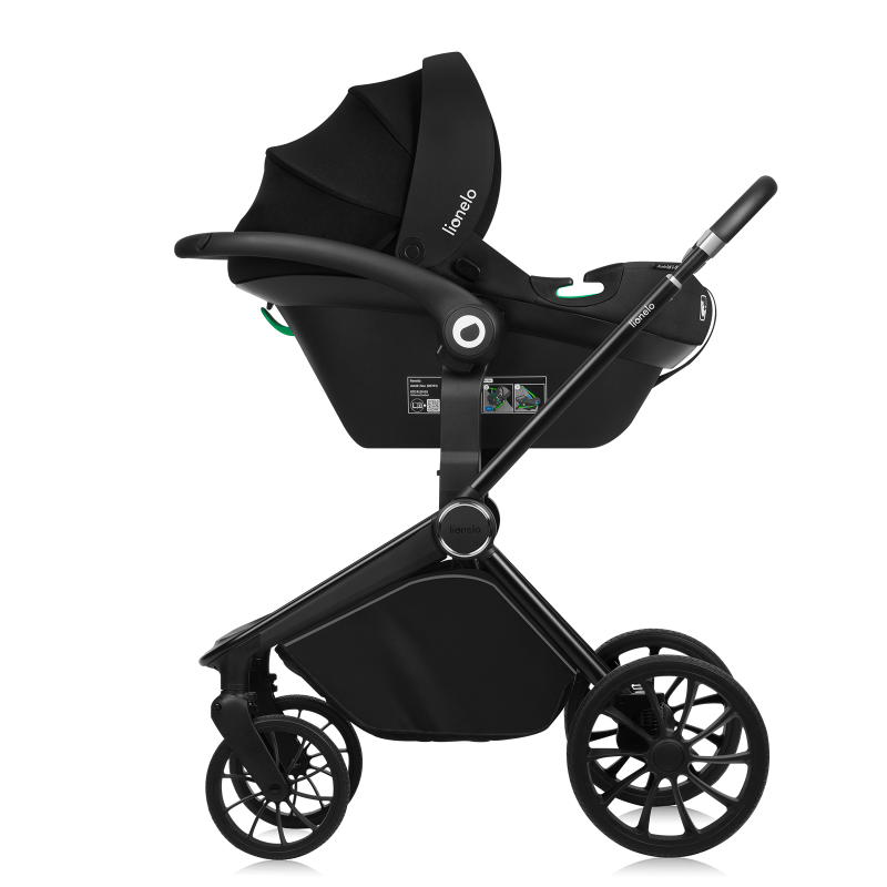 Lionelo Mika Plus 3in1 Black Onyx — Kombikinderwagen