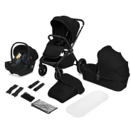 Lionelo Mika Plus 3in1 Black Onyx — Kombikinderwagen