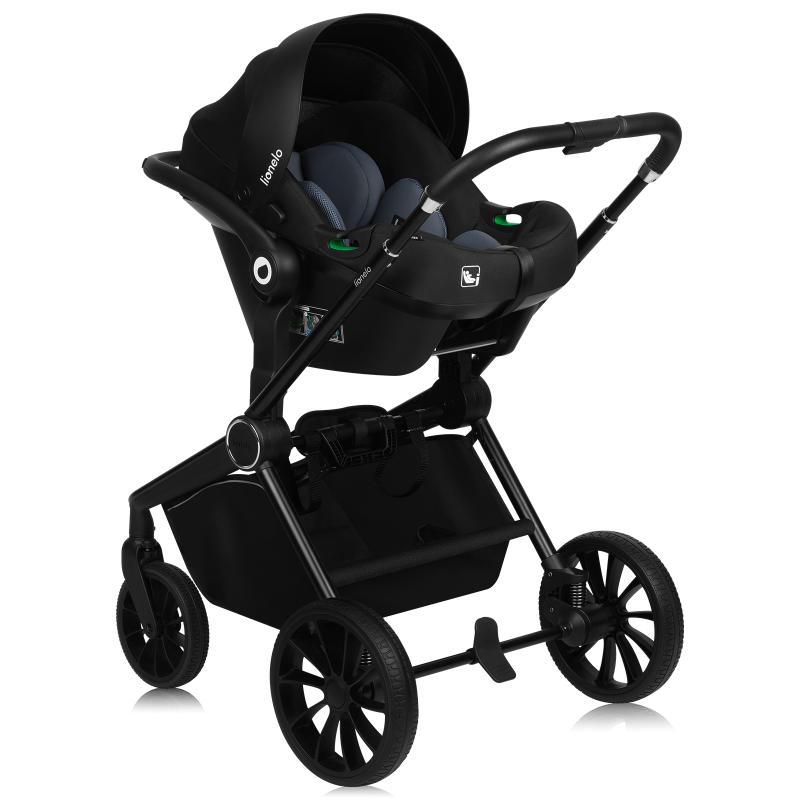 Lionelo Mika Plus 3in1 Black Onyx — Kombikinderwagen