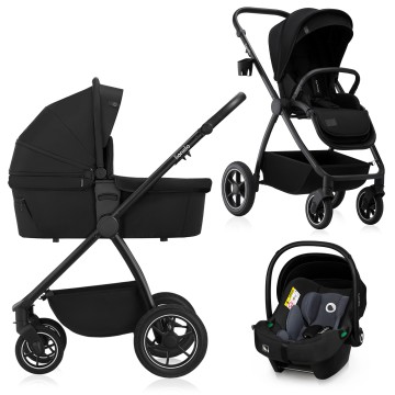 Lionelo Meril 3-in-1 Black Onyx — Multifunktionskinderwagen