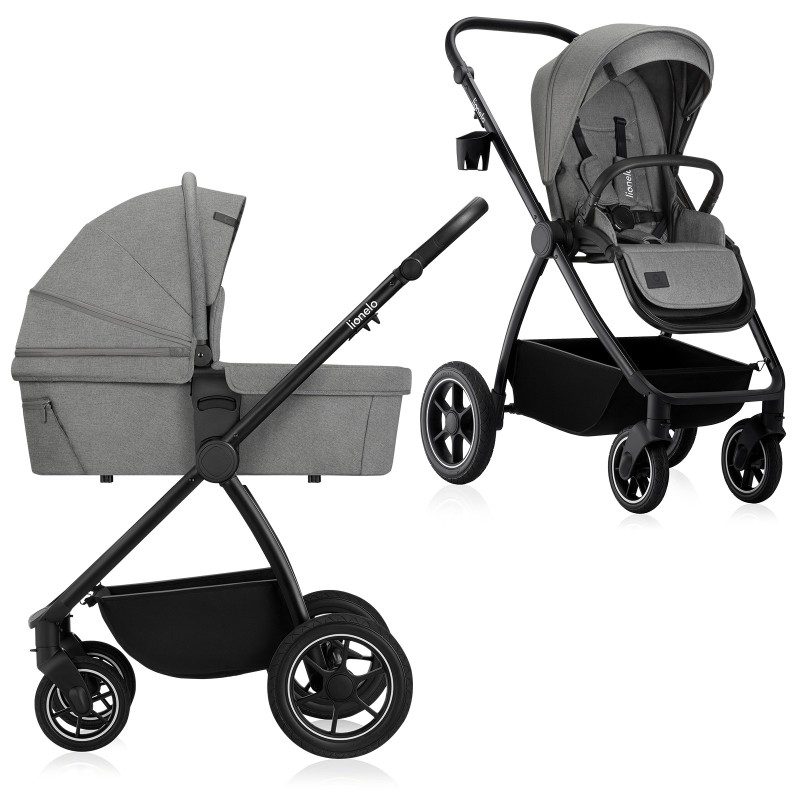 Lionelo Meril 2-in-1 Grey Stone — Multifunktionskinderwagen