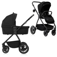 Lionelo Meril 2-in-1 Black Onyx— Multifunktionskinderwagen