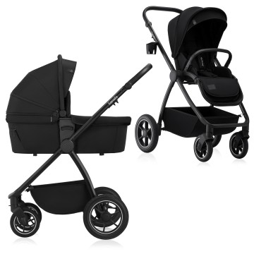 Lionelo Meril 2-in-1 Black Onyx— Multifunktionskinderwagen