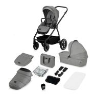 Lionelo Meril 2-in-1 Grey Stone — Multifunktionskinderwagen
