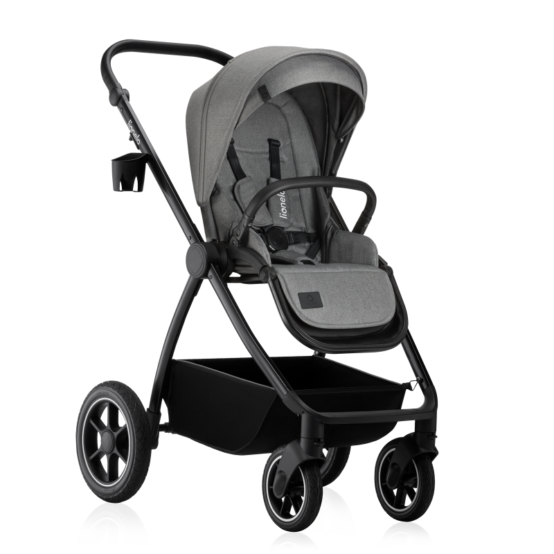 Lionelo Meril 2-in-1 Grey Stone — Multifunktionskinderwagen