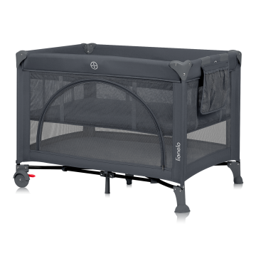 Lionelo Laura Grey Concrete — Kompaktes Reisebett