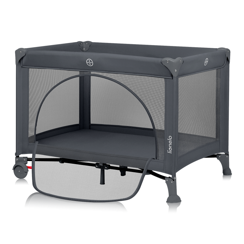 Lionelo Laura Grey Concrete — Kompaktes Reisebett