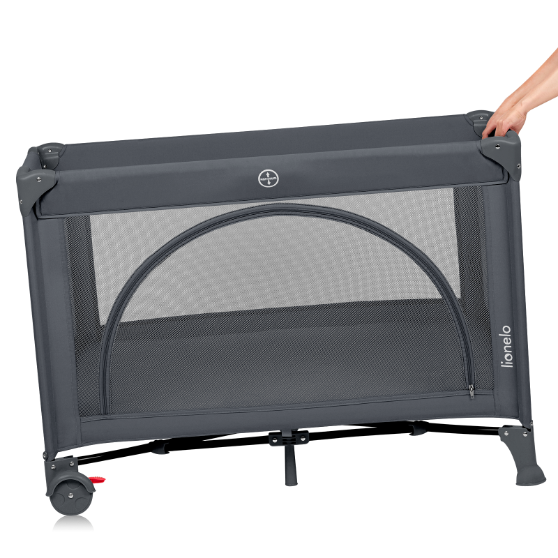 Lionelo Laura Grey Concrete — Kompaktes Reisebett