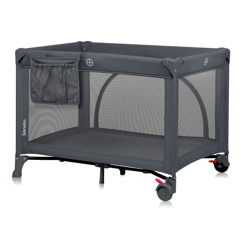 Lionelo Laura Grey Concrete — Kompaktes Reisebett
