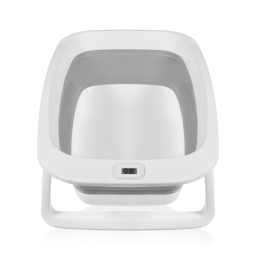 Lionelo BabyBubble Grey Dove — Faltbare Babywanne mit Badeliege
