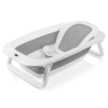 Lionelo BabyBubble Grey Dove — Faltbare Babywanne mit Badeliege