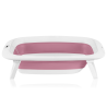 Lionelo BabyBubble Pink Magnolia — Faltbare Babywanne mit Badeliege