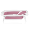Lionelo BabyBubble Pink Magnolia — Faltbare Babywanne mit Badeliege