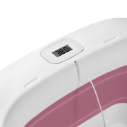 Lionelo BabyBubble Pink Magnolia — Faltbare Babywanne mit Badeliege