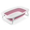 Lionelo BabyBubble Pink Magnolia — Faltbare Babywanne mit Badeliege